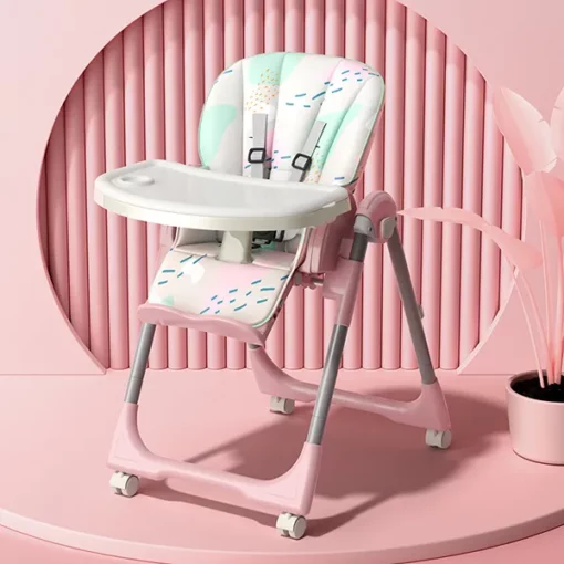 Luxury Venus High Chair – Stable & Durable – Pink – StarAndDaisy