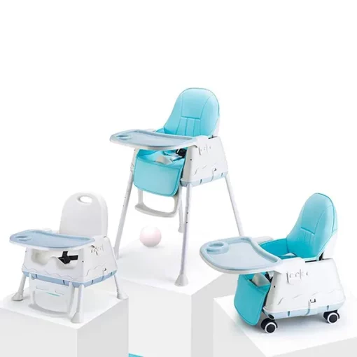 Buy Comfort Baby High Chair (With Wheels & Cushion) (Blue) Online India