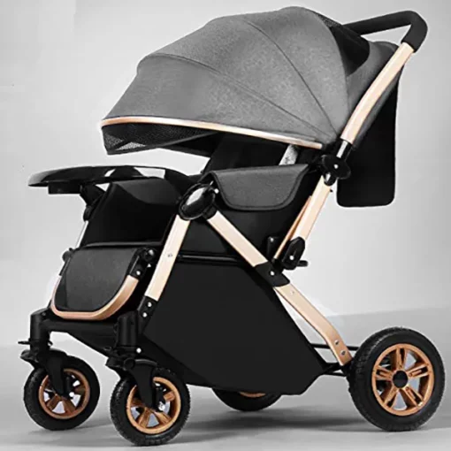 Buy Ultra Multi-Adjustment Baby Stroller Pram (Grey) Online India